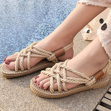 Load image into Gallery viewer, Gladiator Rope Sandals Women&#39;s Summer Shoes