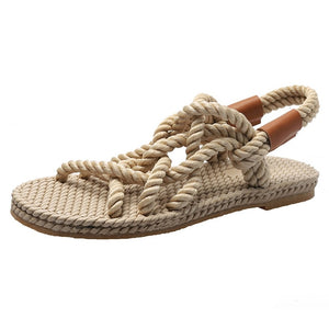 Gladiator Rope Sandals Women's Summer Shoes