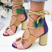 Load image into Gallery viewer, Women Sandals Lace Up Summer Shoes