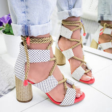 Load image into Gallery viewer, Women Sandals Lace Up Summer Shoes