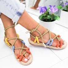 Load image into Gallery viewer, Shoes Woman Flat Sandals