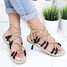 Load image into Gallery viewer, Shoes Woman Flat Sandals