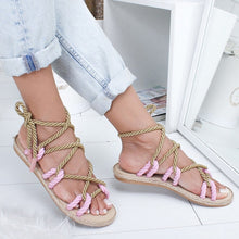 Load image into Gallery viewer, Shoes Woman Flat Sandals