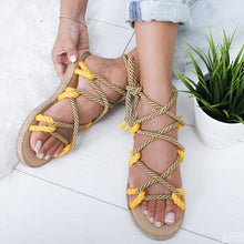 Load image into Gallery viewer, Shoes Woman Flat Sandals