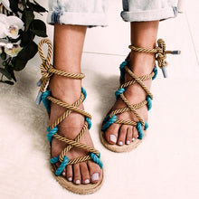 Load image into Gallery viewer, Shoes Woman Flat Sandals