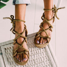 Load image into Gallery viewer, Shoes Woman Flat Sandals