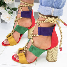 Load image into Gallery viewer, Women Sandals Lace Up Summer Shoes