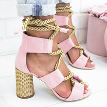 Load image into Gallery viewer, Women Sandals Lace Up Summer Shoes