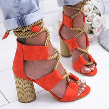 Load image into Gallery viewer, Women Sandals Lace Up Summer Shoes
